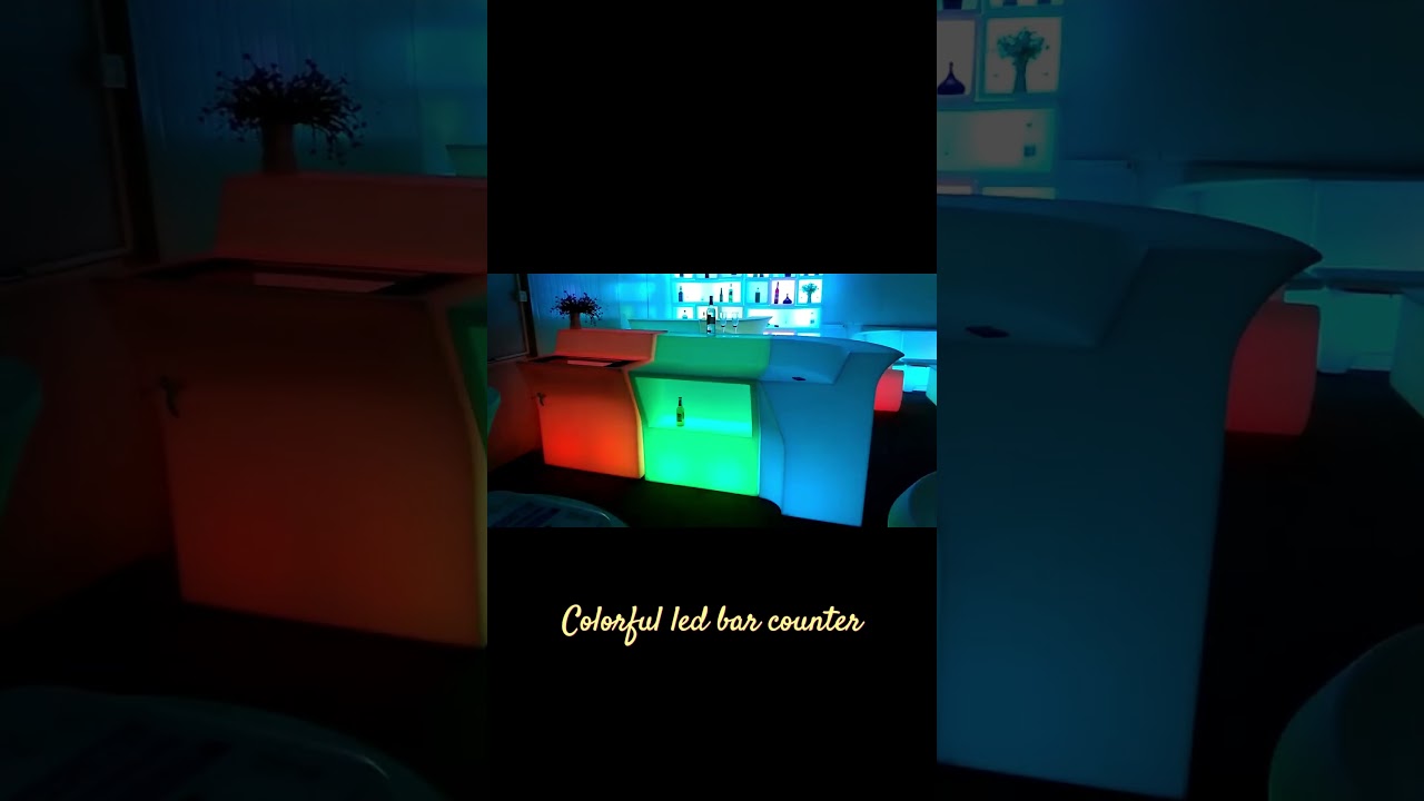 Colorfuldeco Glowing Nightclub Furniture Illuminated Led Bar Counter