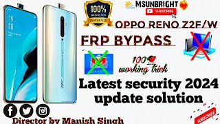 Oppo Reno 2F (CPH1989) Android 11 Frp Bypass Without PC