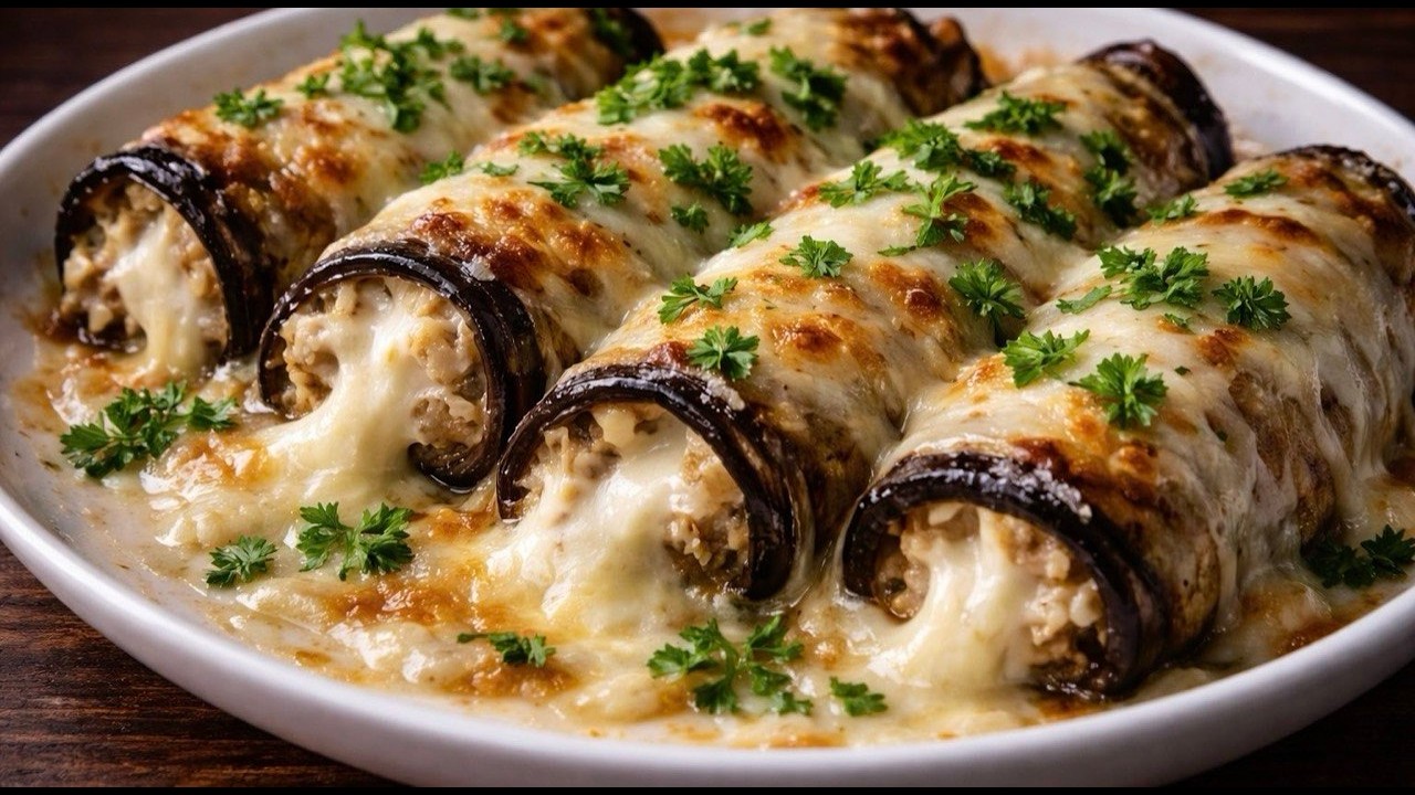 So viel Käse! Mit Auberginen wird das unglaublich lecker