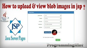 How to upload and store blob image in jsp,servlet with mysql database using bootstrap css