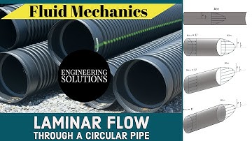 Laminar Flow through a circular pipe. ( Fluid Mechanics )