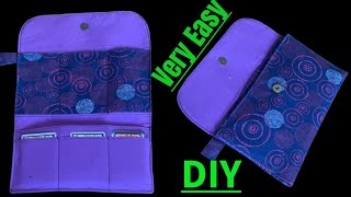 EVERY BEGINNER NEEDS TO SEE HOW TO MAKE THIS WALLET/EASY DIY WALLET SEWING TUTORIAL STEP BY STEP