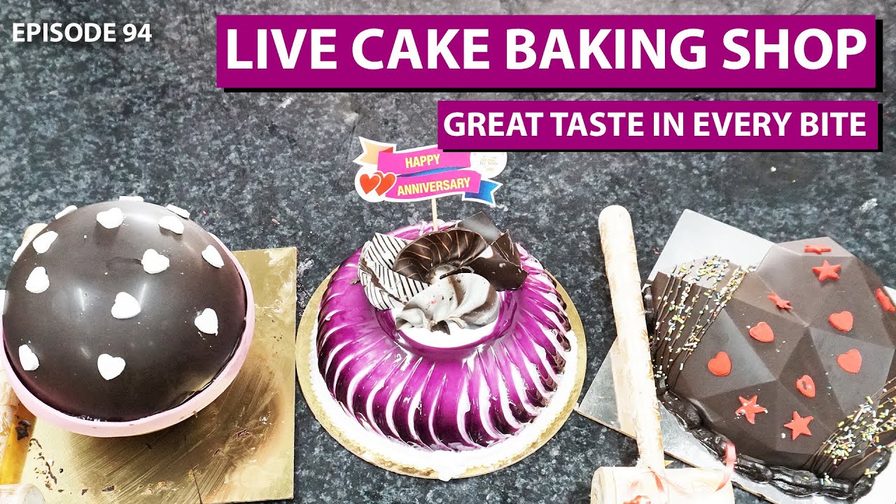 FASTEST LIVE CAKE MAKING SHOP | लाइव केक | Making Cakes in Bakery | Indian Street Food | 