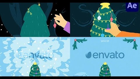 Christmas 2024 Tree Decoration Logo | for After Effects | After Effects template - Envato elements