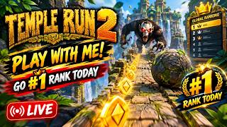 🔴 TEMPLE RUN 2 LIVE 🇮🇳 | ROAD TO INDIA RANK #1 🏆🔥 | HIGH SCORE CHALLENGE screenshot 2