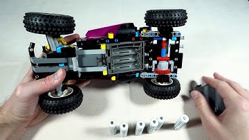 LEGO TECHNIC 42124 Off-Road Buggy RC Buggy | BATTERY TUTORIAL