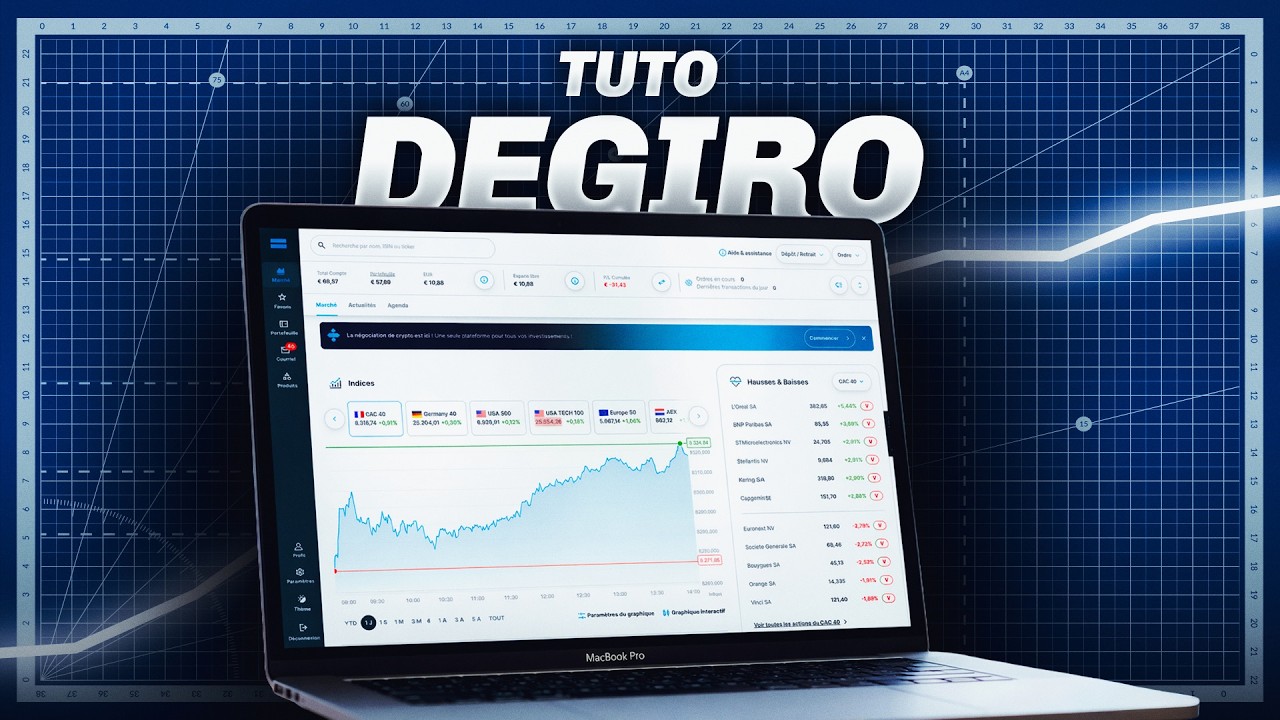 Investir sur tous les marchés (dont les cryptos) au même endroit - TUTO DEGIRO