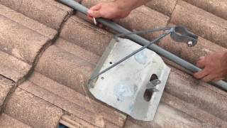 How to Install a Tile Roof Tripod TV Antenna Mount
