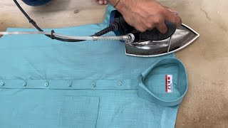 how to iron a dress shirt / न्यू बनी शर्ट प्रेस करना सीखें / Shirt Press karna sikhe /  Raj Tailors