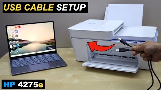 HP DeskJet 4275e Setup- Quick USB Cable Setup Windows Laptop [Guide]
