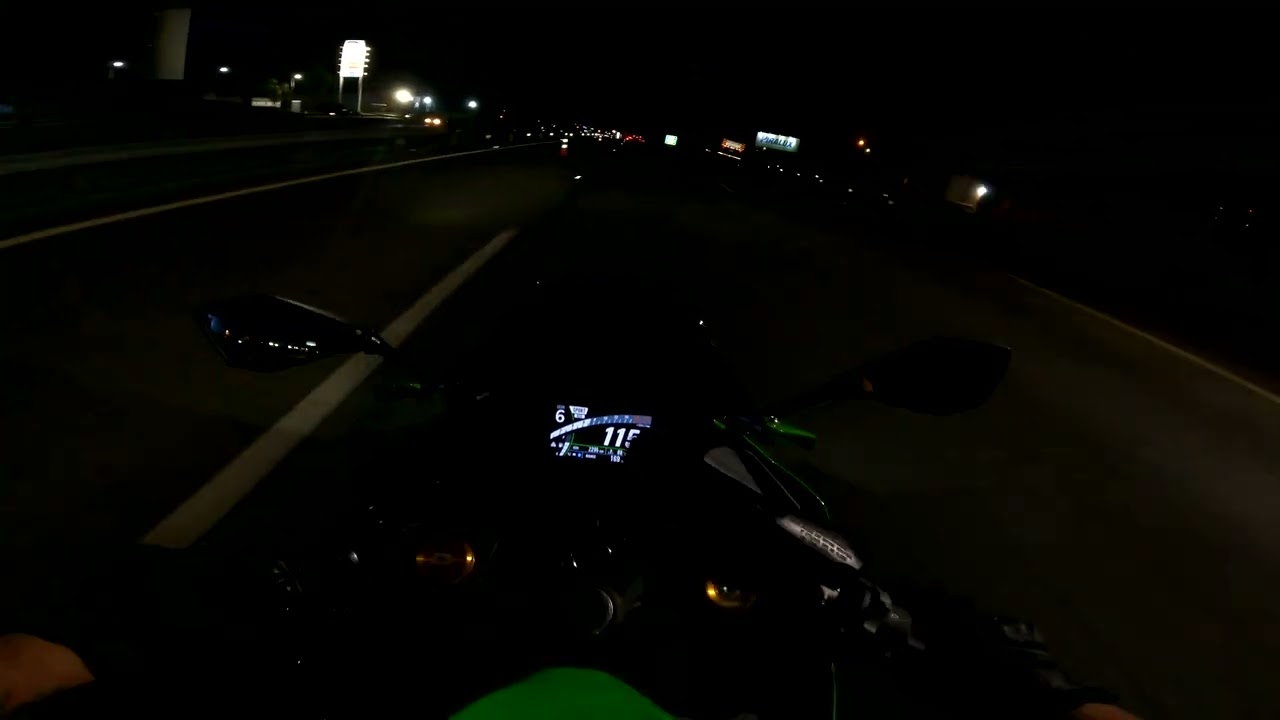 Kawasaki ZX-4R POV  Night Ride [ Akrapovic ]