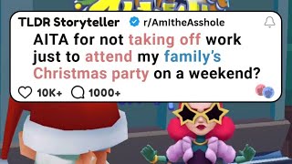 AITA for not taking off work just to attend my family’s Christmas party on a weekend?