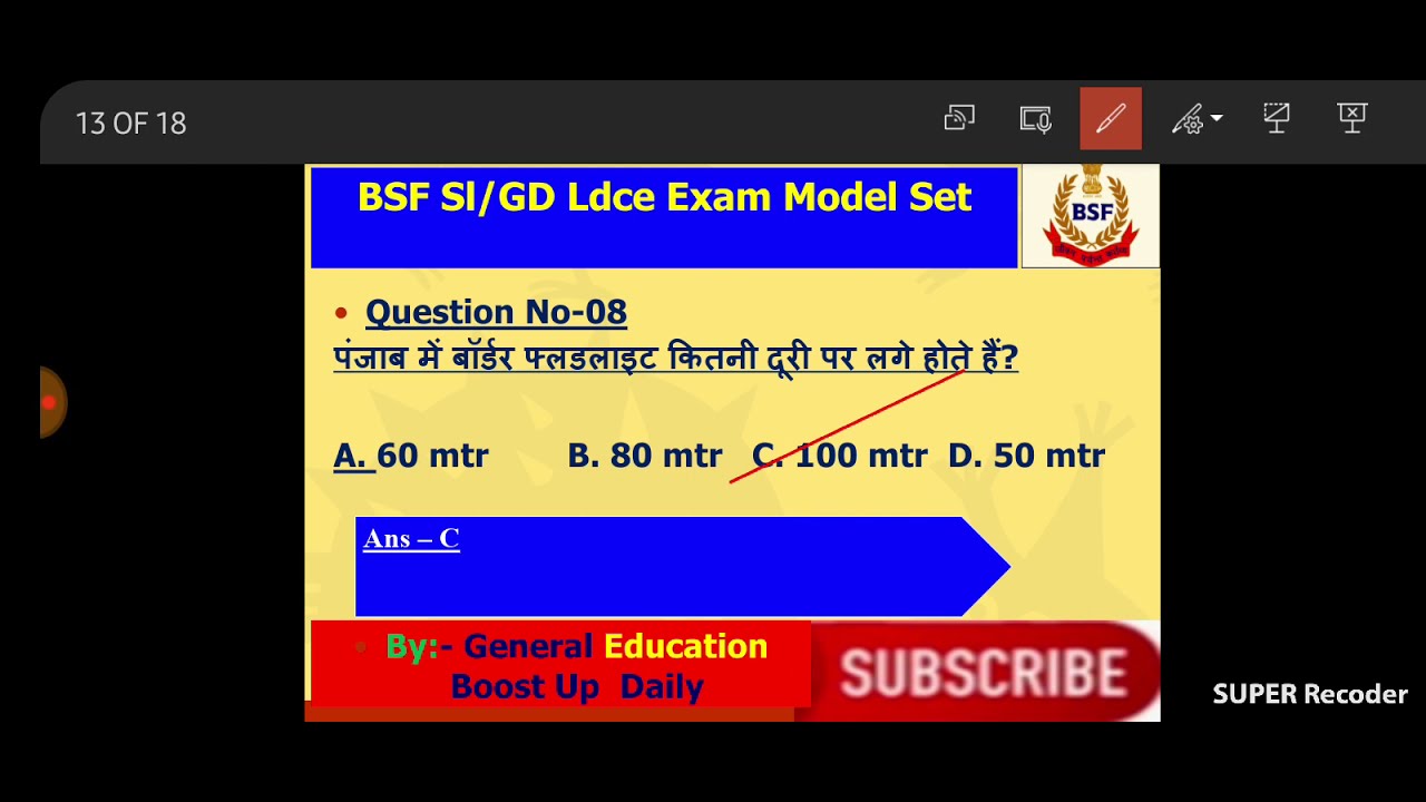 bsf related questions