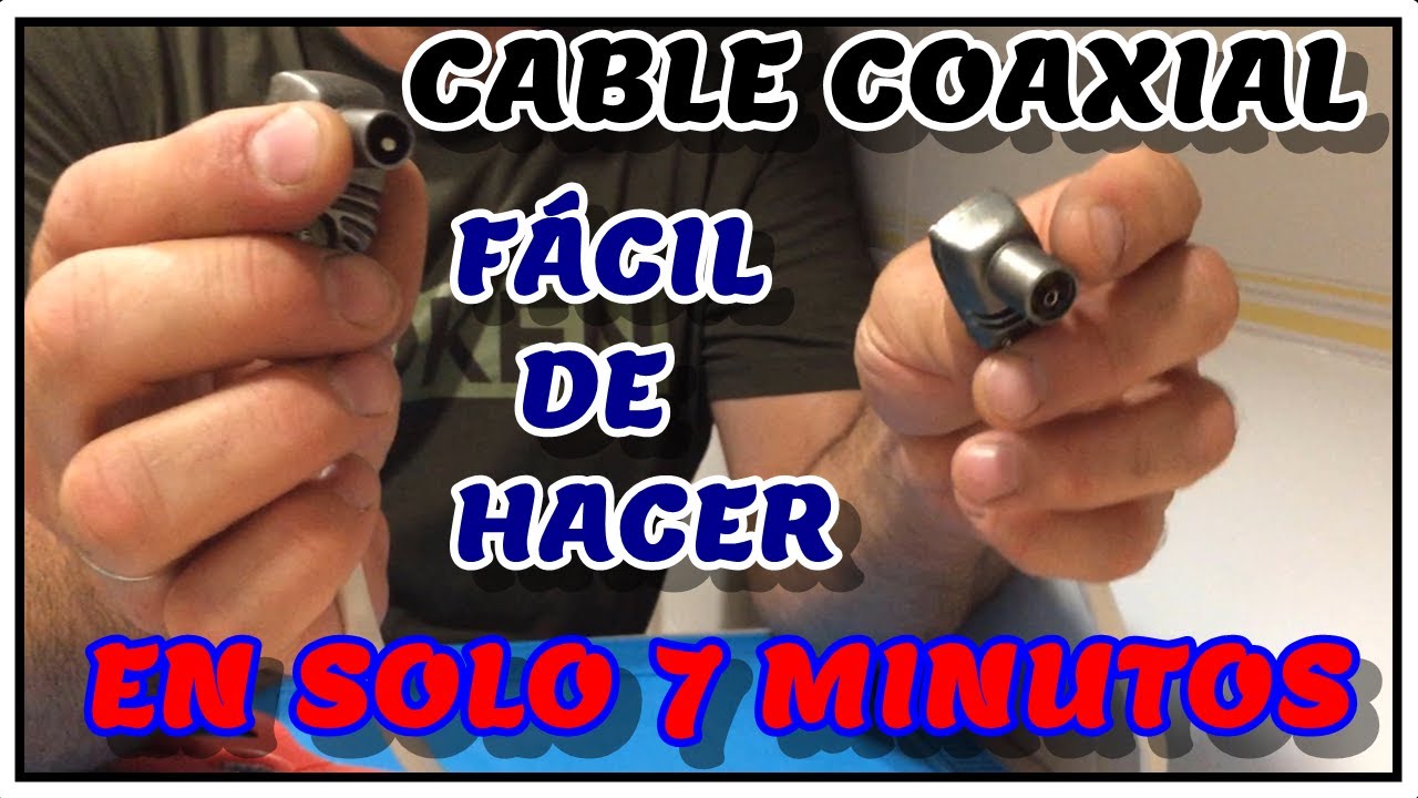 CÓMO HACER o FABRICAR un CABLE COAXIAL CASERO para la TELEVISIÓN ️100 Funcional, FÁCIL DE