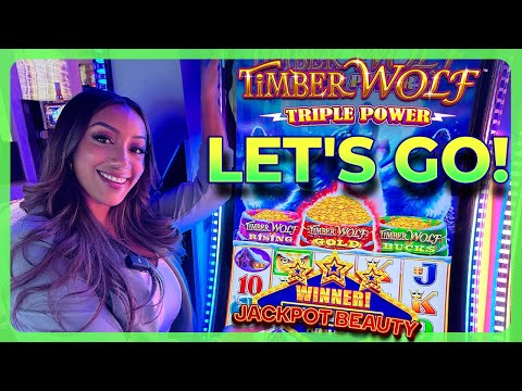 Playing Timber Wolf Triple Power Slot Until I Get Empty These Bags! 💛