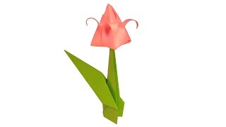 Тюльпан  оригами juravliki.ru