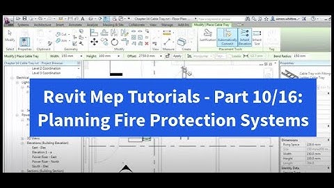 Revit Mep Tutorials - Part 10/16: Planning Fire Protection Systems