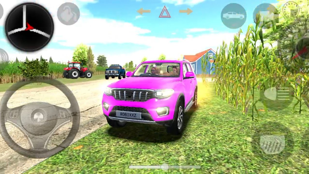 Pink Scorpio Car Gadi Game Indian Car Simulator 3D Gameplay YouTube