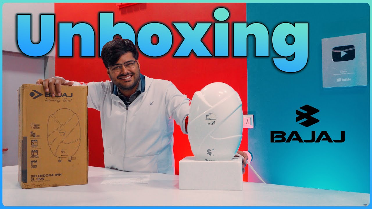Bajaj Splendora 3L IWH Instant Water Heater in Under 3000 Unboxing u0026 Review  - YouTube