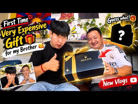 Very expensive surprise gift for ￼my brother||unboxing ￼what I bought in Delhi||tibetan vlogger||new