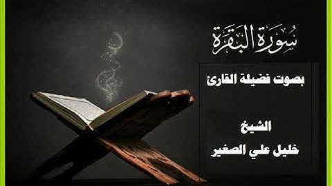 سورة البقرة بصوت فضيلة القارئ الشيخ  خليل علي الصغير