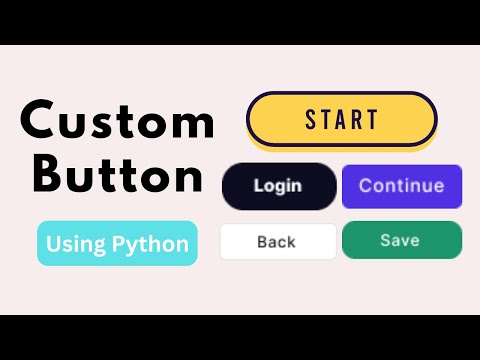 How to Create Custom Button in Tkinter Python
