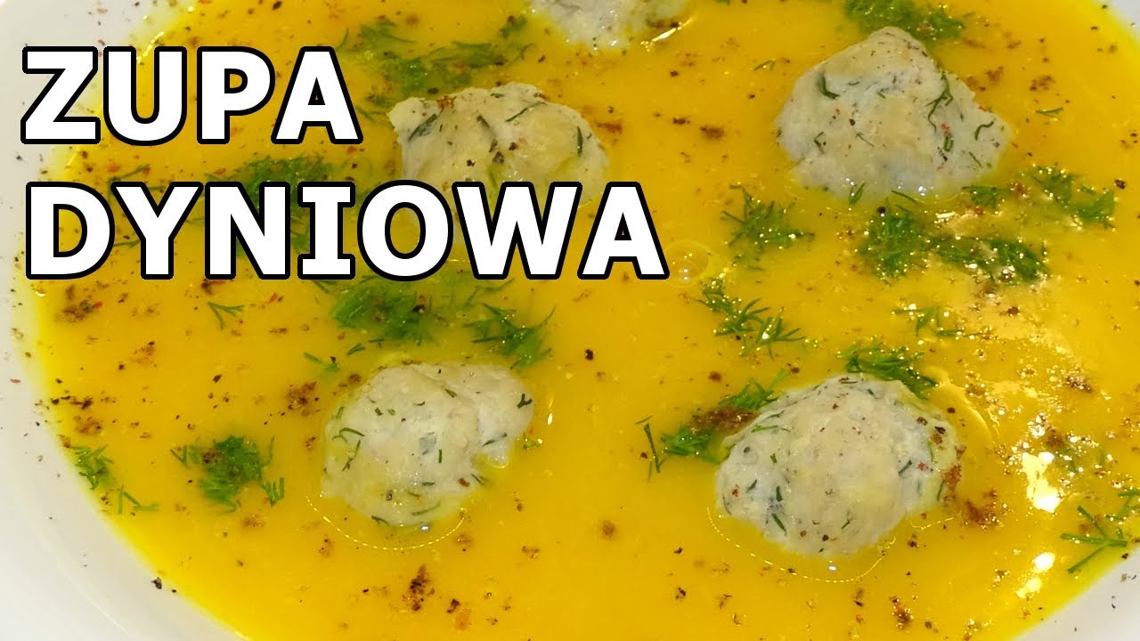 Zupa dyniowa z pulpecikami