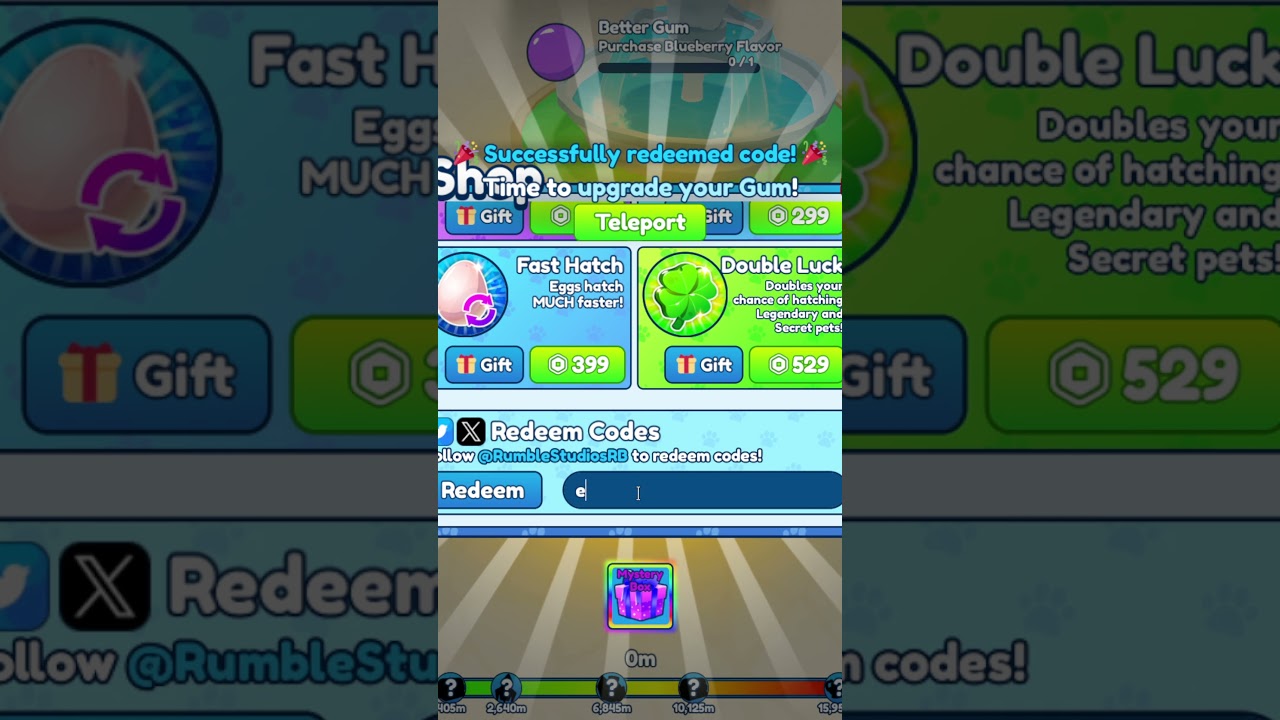 ALL NEW CODES in Bubble Gum Simulator Infinity.. 