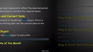 How to Get the Starting Date and Current Date of the Month in React JS