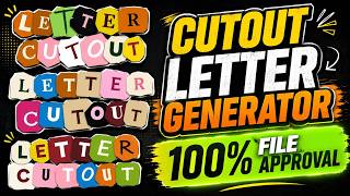 Adobe Stock Cutout Letter Generator | Unlimited Letter তৈরি করুন | সহজেই Stock-Ready File বানান