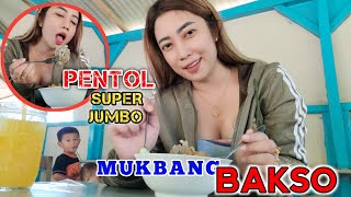 MUKBANG BAKSO JUMBO ALA INCES DURO SUPER KENYANG