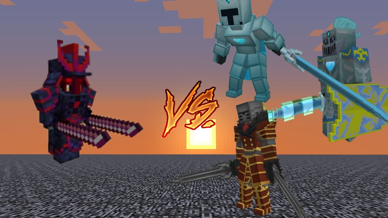 MCPE Mob Battle 1: Gashslit the Emperor vs all Ice Warrior: Refrigerated bosses