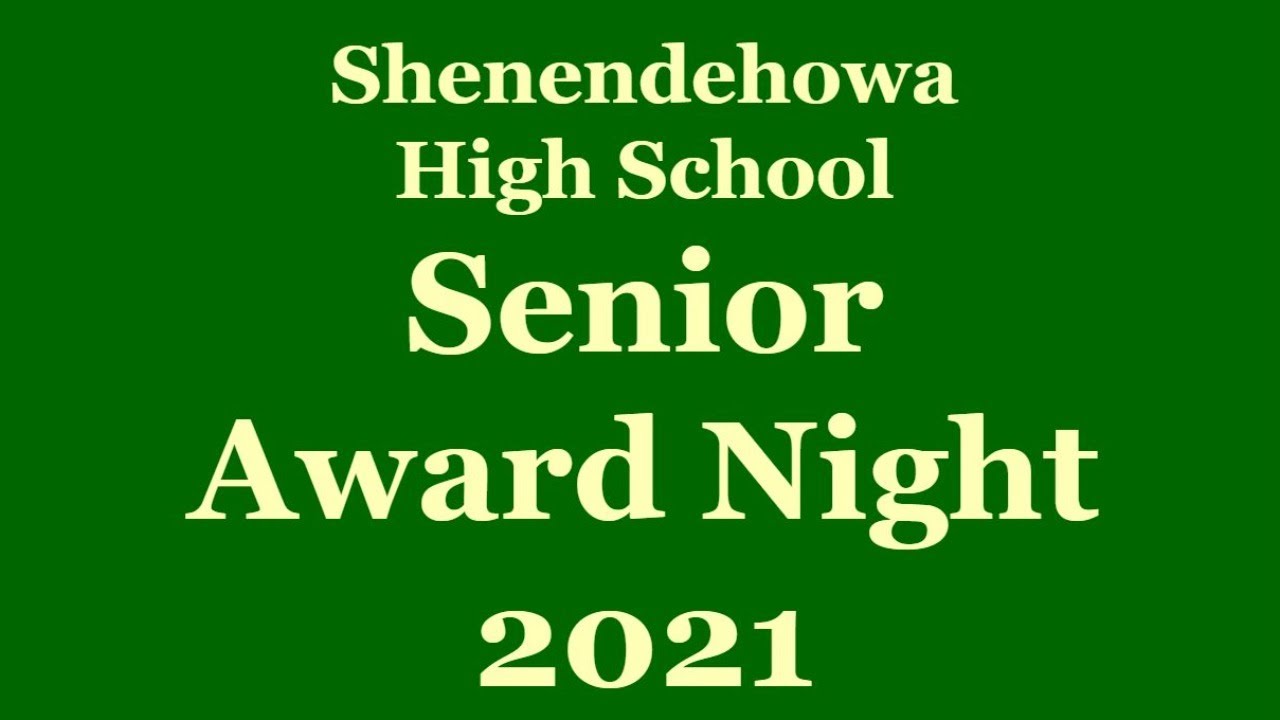 Shenendehowa High School Senior Award Night 2021 YouTube