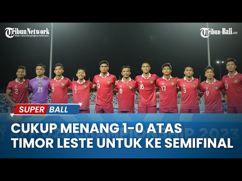 Timnas U-23 Indonesia Cukup Menang 1-0 atas Timor Leste untuk ke Semifinal Piala AFF U-23 2023