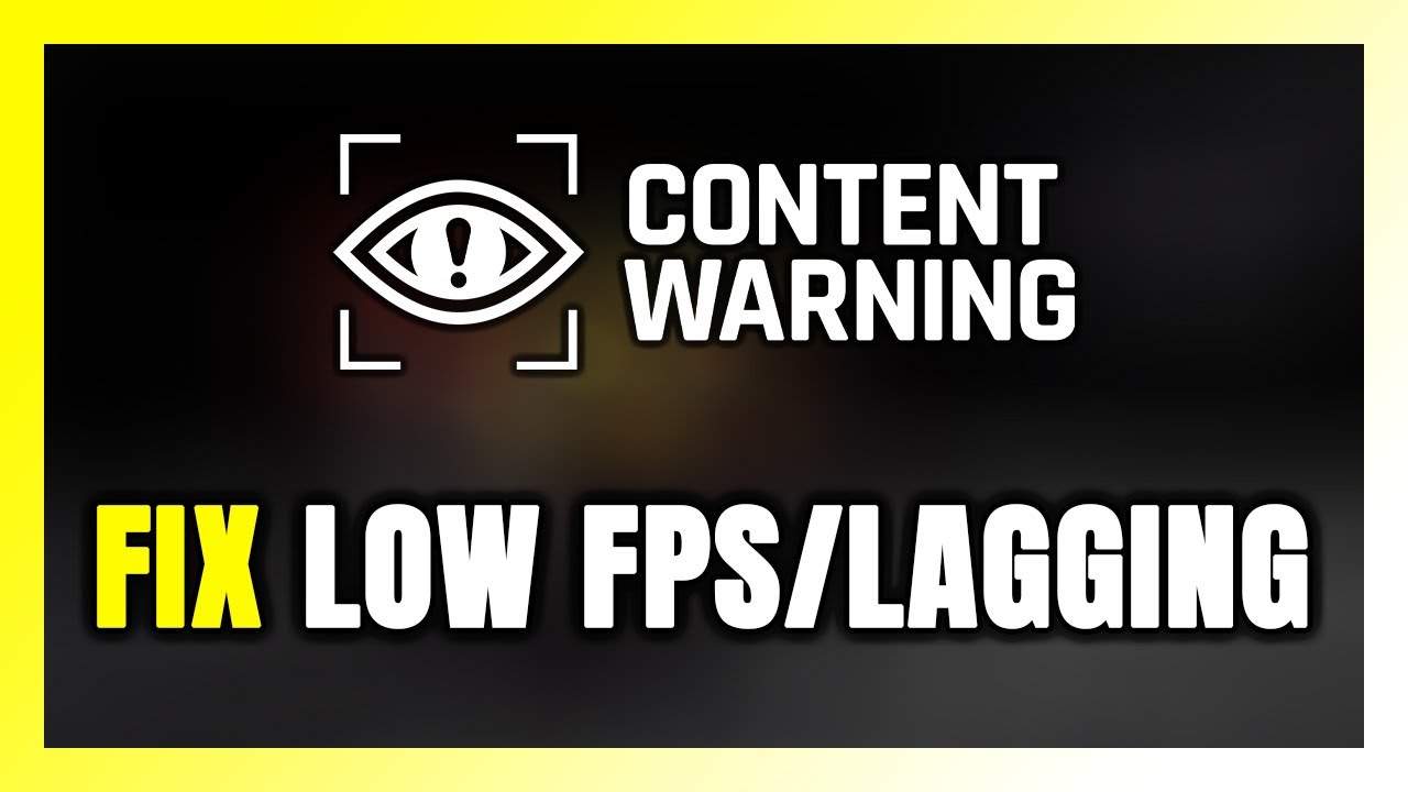 How to FIX Content Warning Low FPS & Lagging!