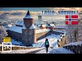 Oslo in Norway -22°C Freezing 5K HDR Walking Tour - Opera House to Akershus Fortress &amp; Aker Brygge