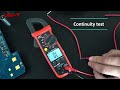 Pinça de corrente CA UNI T UT204+ UT202A+ 600A Alicate amperímetro
