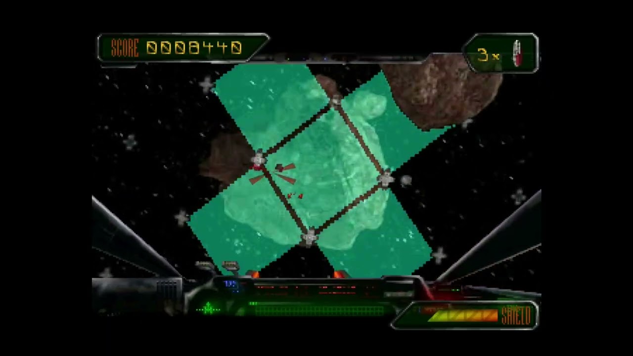 Star Wars: Rebel Assault 2: The Hidden Empire: Chapter 9 - The Asteroid Field (Medium Difficulty)