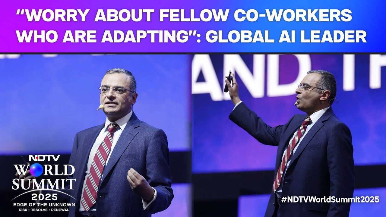 "Not AI, Worry About Fellow Co-Workers Who Are Adapting": Global AI Leader At NDTV World Summit