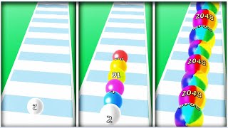 Ball Rush 2048 - Gameplay Walkthrough - Levels 1-10