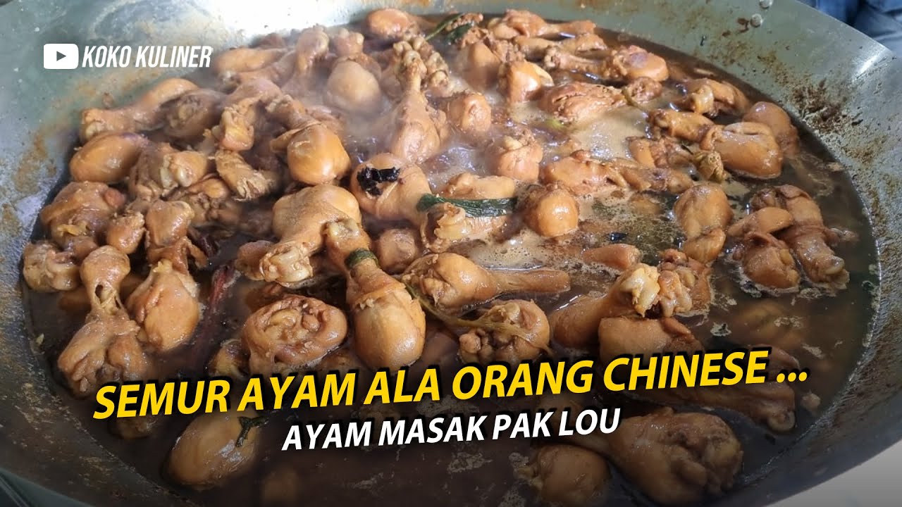 MAU TAU SEMURNYA ORANG CHINESE ??? AYAM MASAK PAK LOU... MANIS, GURIH DAN BEREMPAH !!!