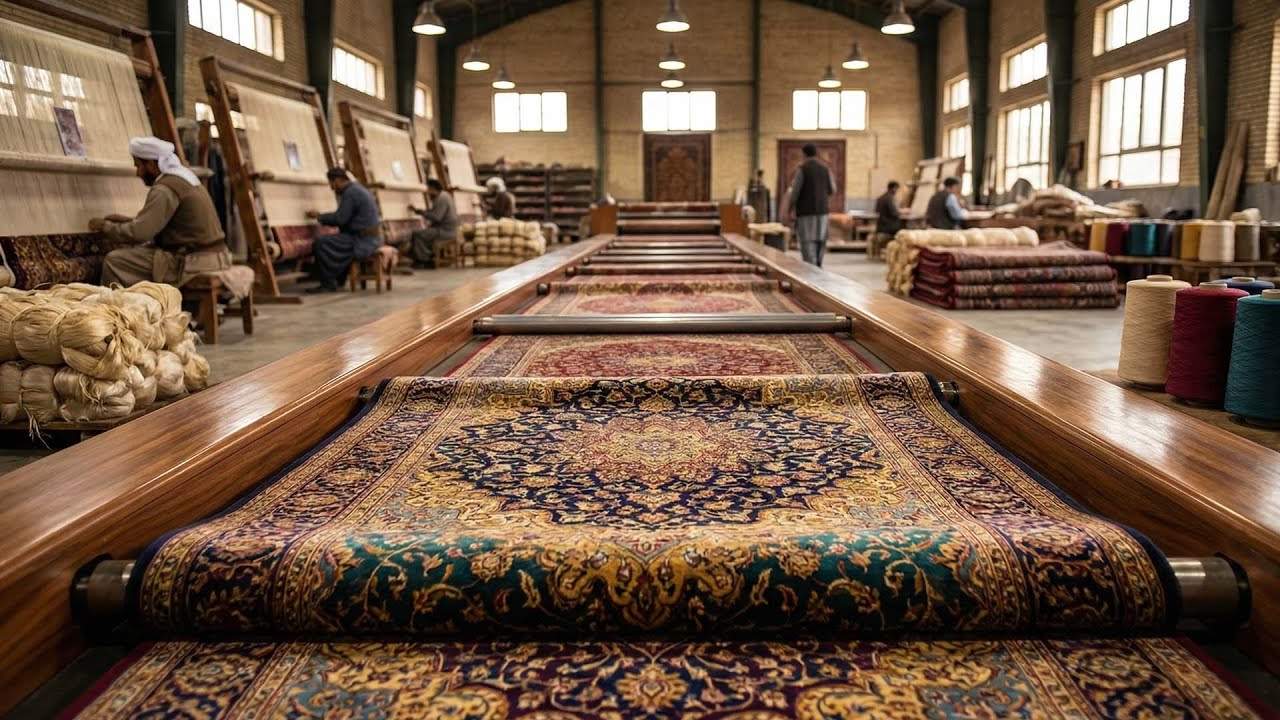 Hand-Knotting a $250,000 Silk Persian Rug: 5 Years in 20 Minutes (Full Process)