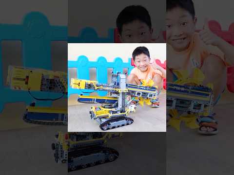 예준이의 레고 테크닉 트럭 조립놀이 트럭놀이 Assembly Excavator Toy #shorts