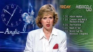 Anglia Television Continuity (1986) - Clock & Schedule (World Cup '86)