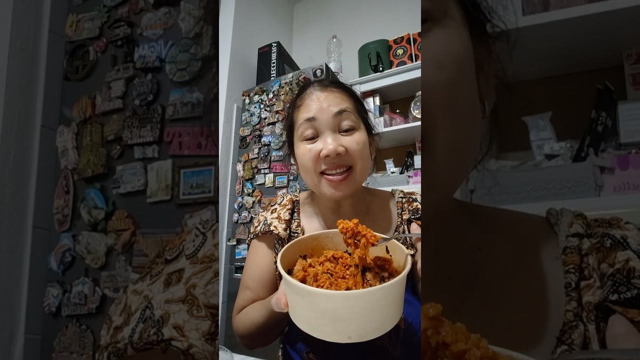 Galing work pag uwi Meron order na food Anak mo, happy Ang Nanay thanks sa pa' Dinner 💕😘