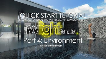 Rendering in SketchUp with Twilight Render Pro Part 4 : Environment, HDRI and Skies