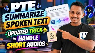 PTE Summarize Spoken Text 🔥 New Trick to Handle Short Audio!