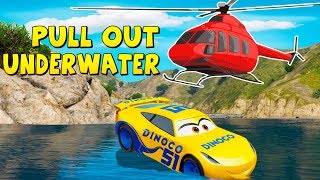 Pull Out Dinoco Cruz Ramirez Of Water Movie W Mcqueen, Mack Truck