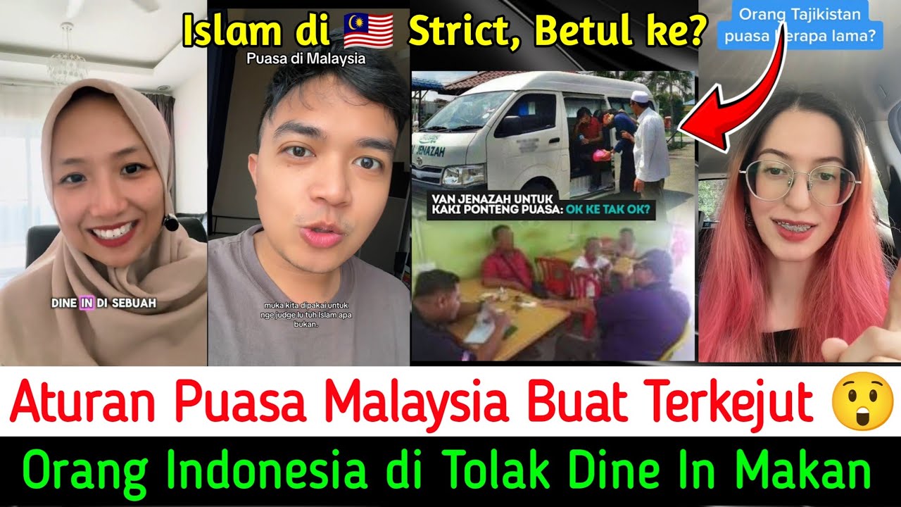 PUASA di MALAYSIA TAK SAMA di INDONESIA⁉️ Pertama Kali Mereka Rasa Terkejut Dengan 5 Hal Ini 