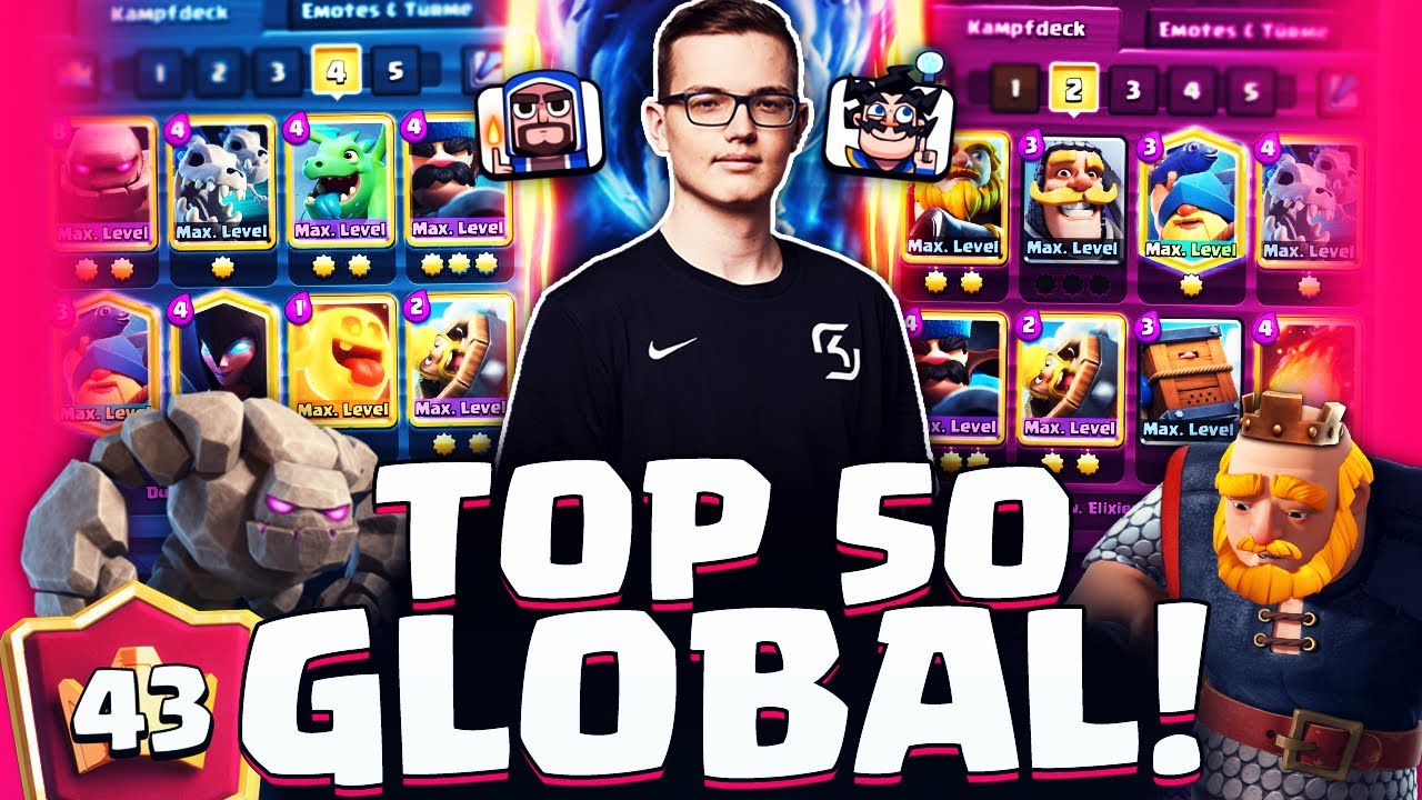 EXTREM KNAPPE MATCHES! ZURÜCK IN DIE TOP 50 GLOBAL PUSHEN! GOLEM + ROYAL GIANT!